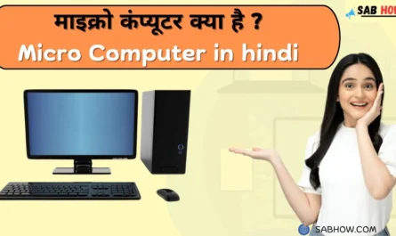 Micro Computer In Hindi