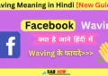 waving meaning in Hindi